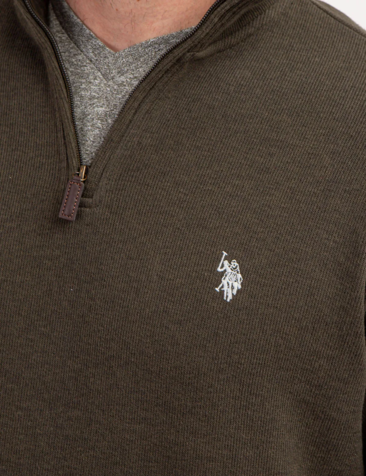 1/4 ZIP FLATBACK PULLOVER