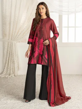 2 Piece Jacquard Suit-Printed (Unstitched)