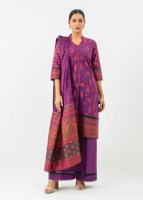 3 Pc Jacquard Suit With Jacquard Dupatta