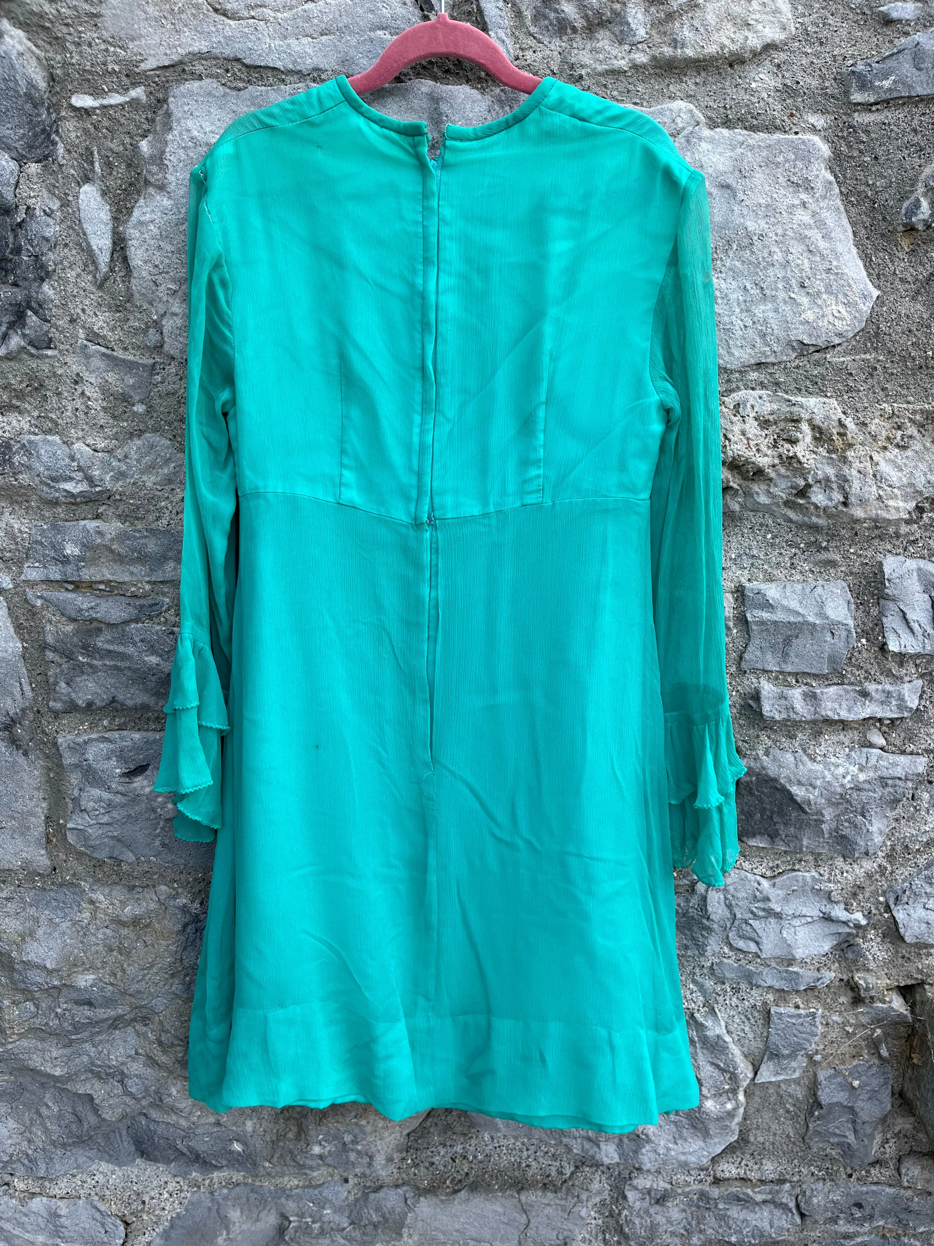 70s green dress uk 4