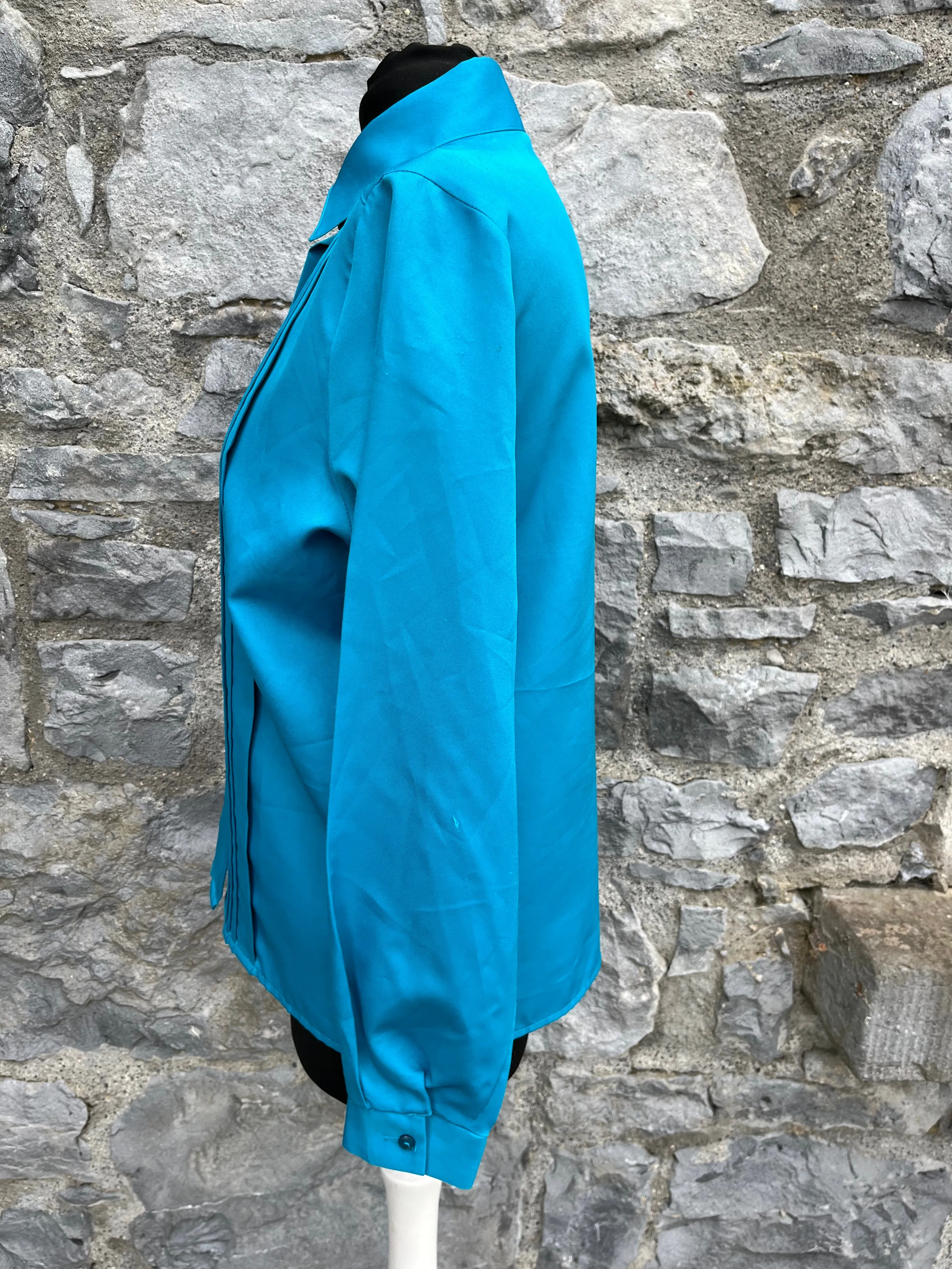 80s blue shirt uk 8-10