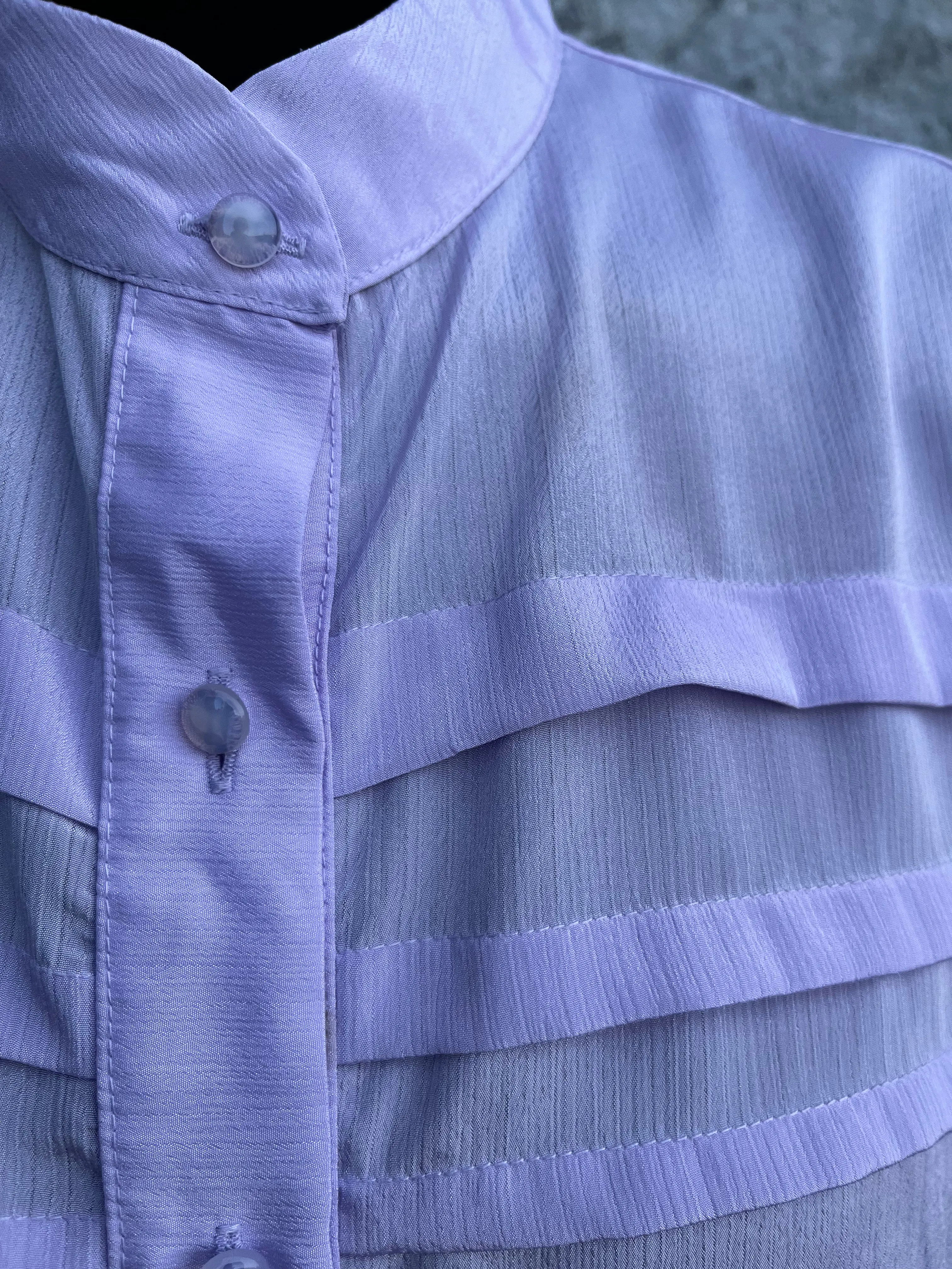 80s lilac blouse uk 10-12