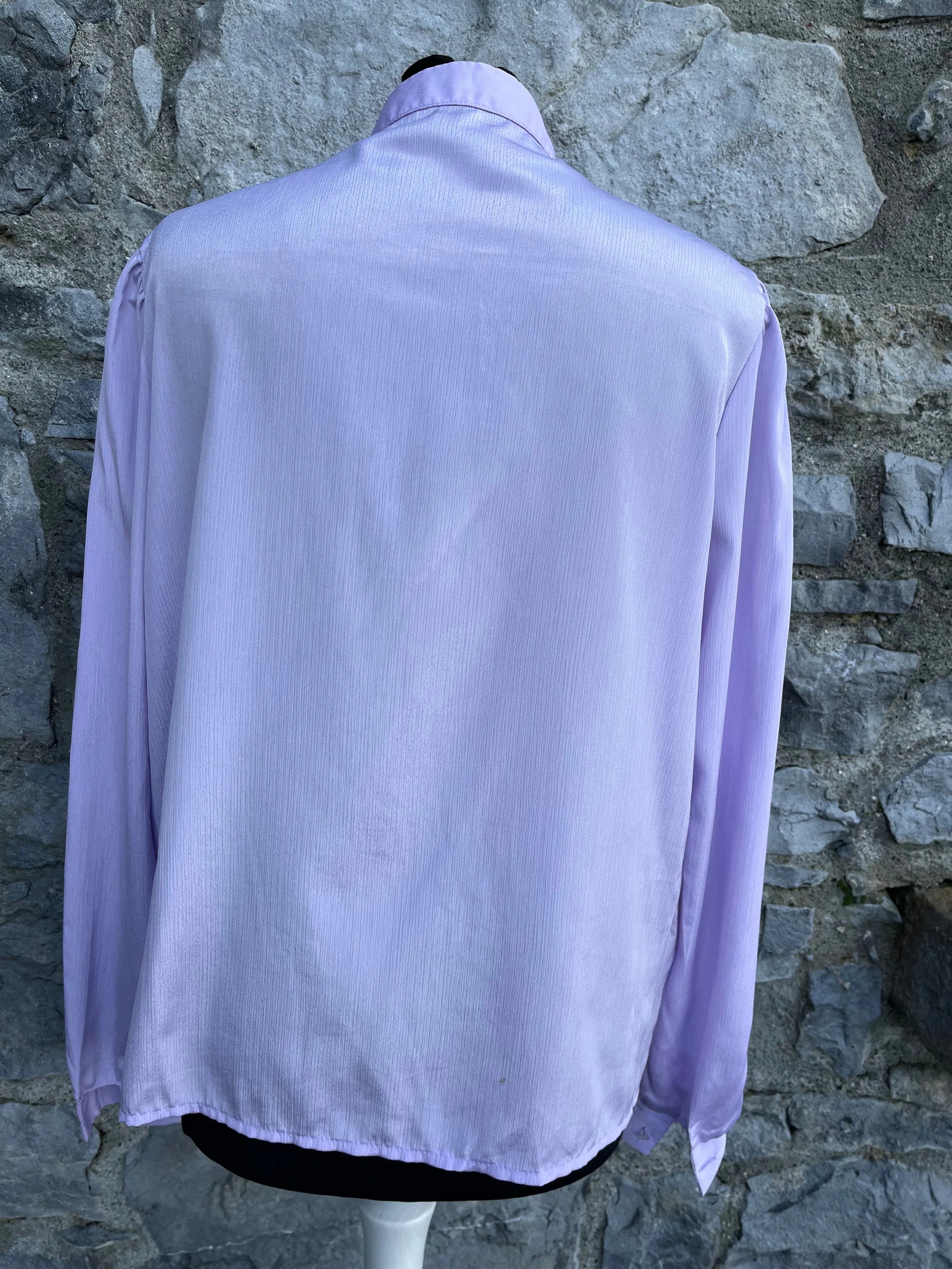 80s lilac blouse uk 10-12