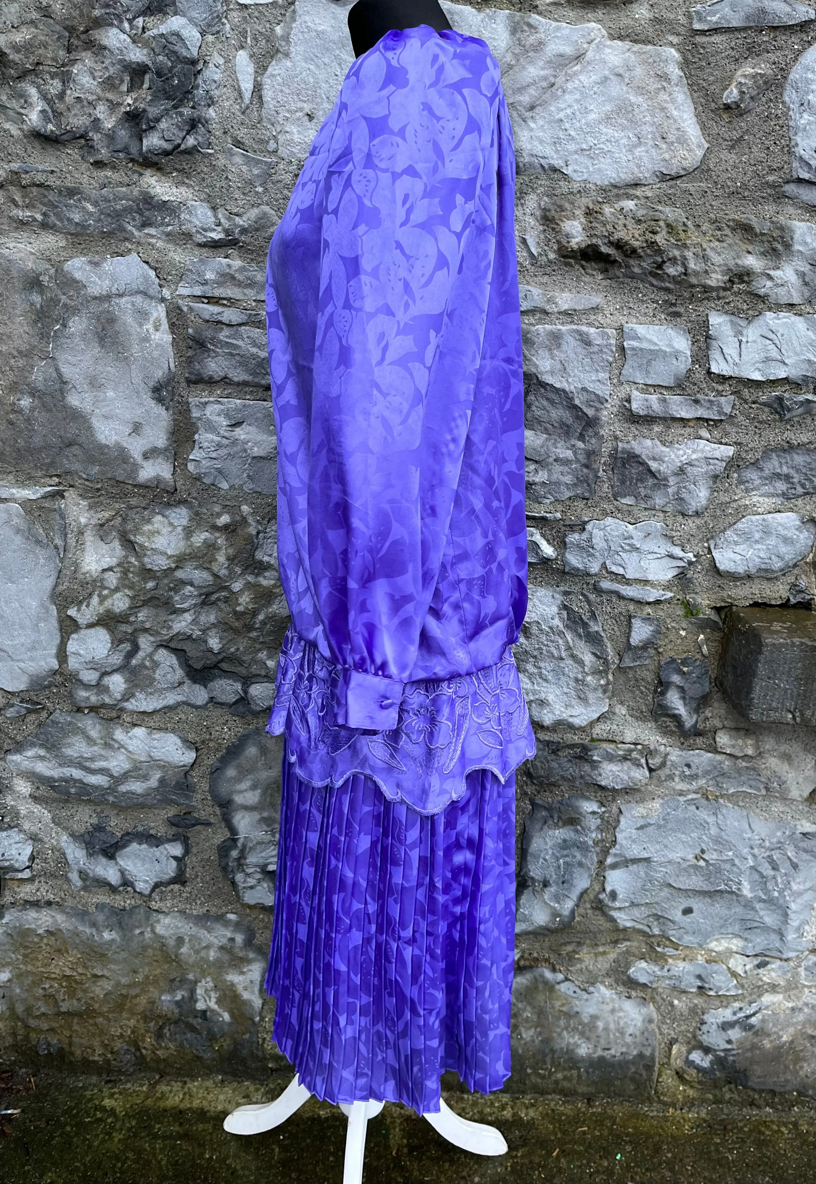 80s purple dress uk 10