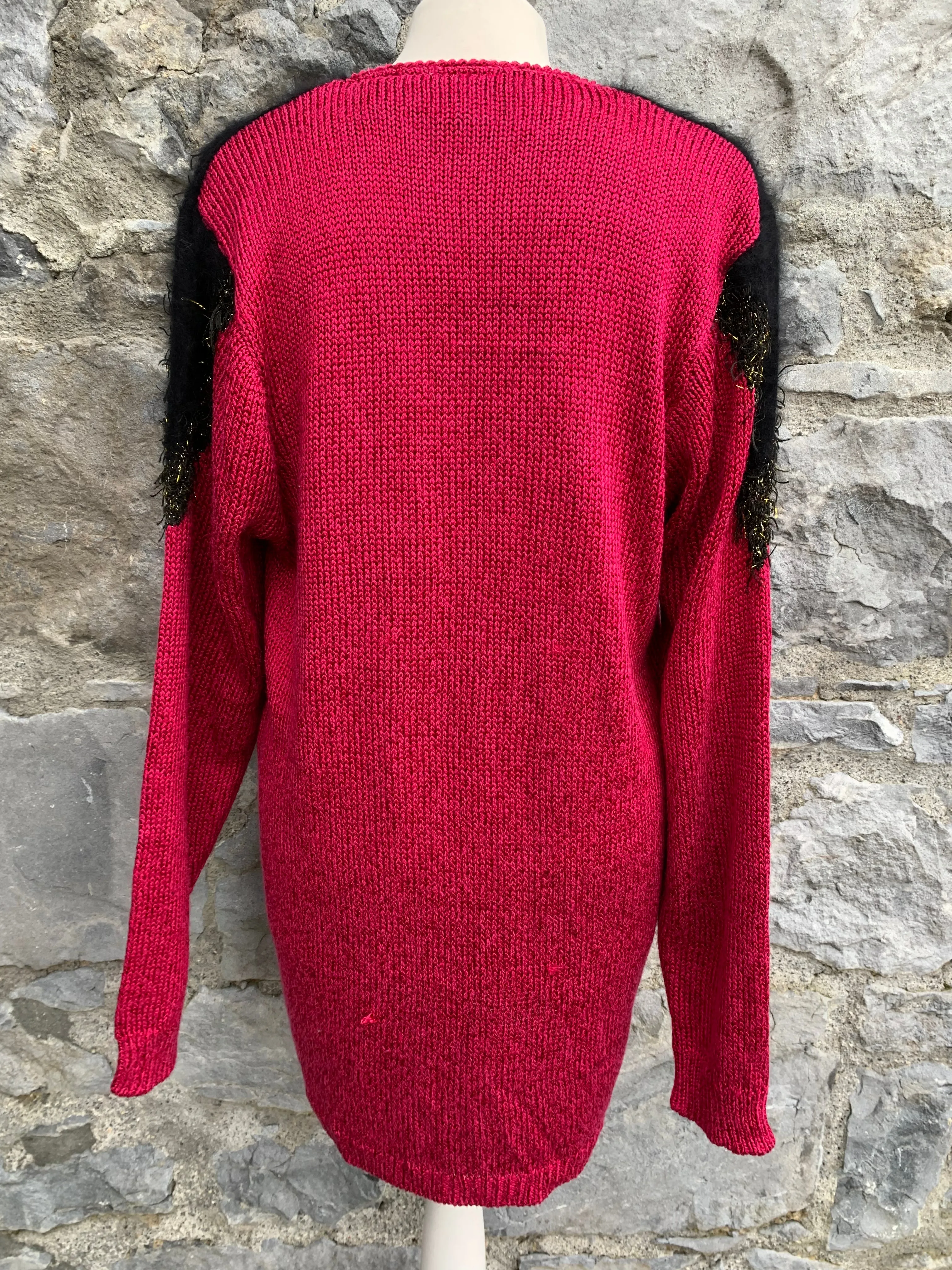 80s raspberry tunic uk 12