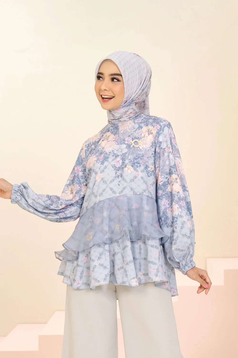 Ariana Blouse Misty Punch