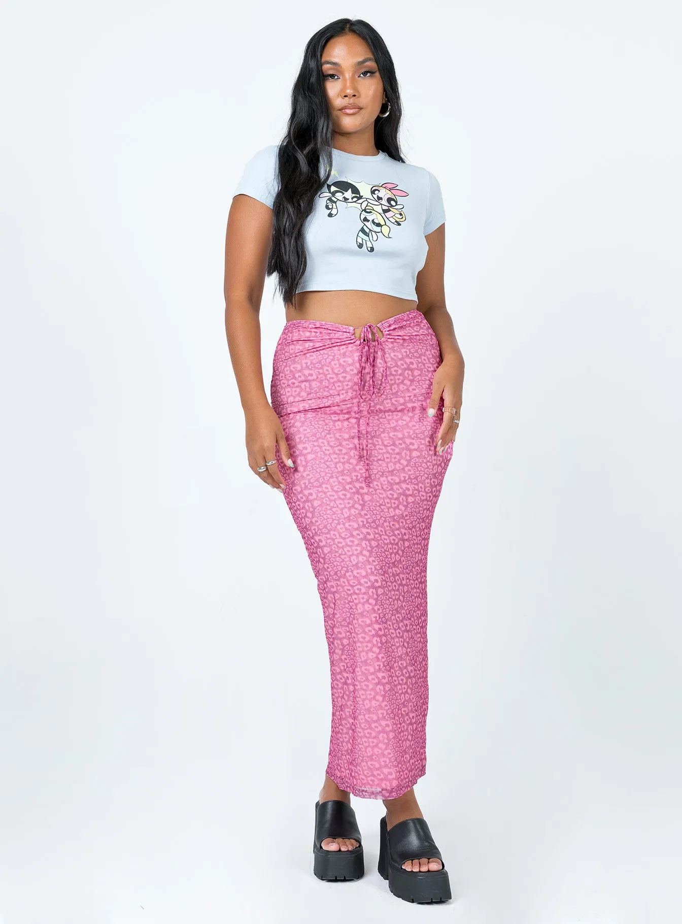 Ariel Midi Skirt Pink