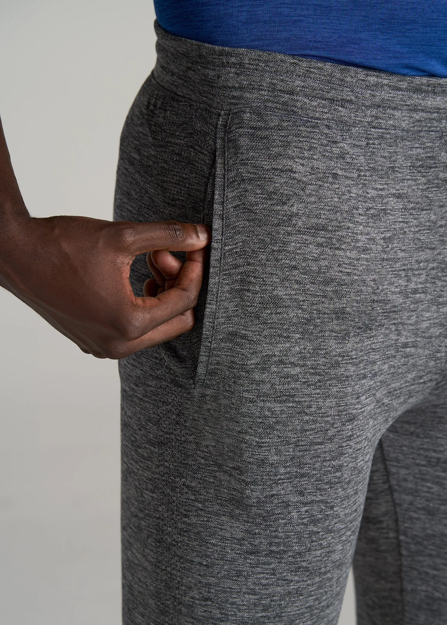 A.T. Performance Engineered Joggers for Tall Men in Grey Mix