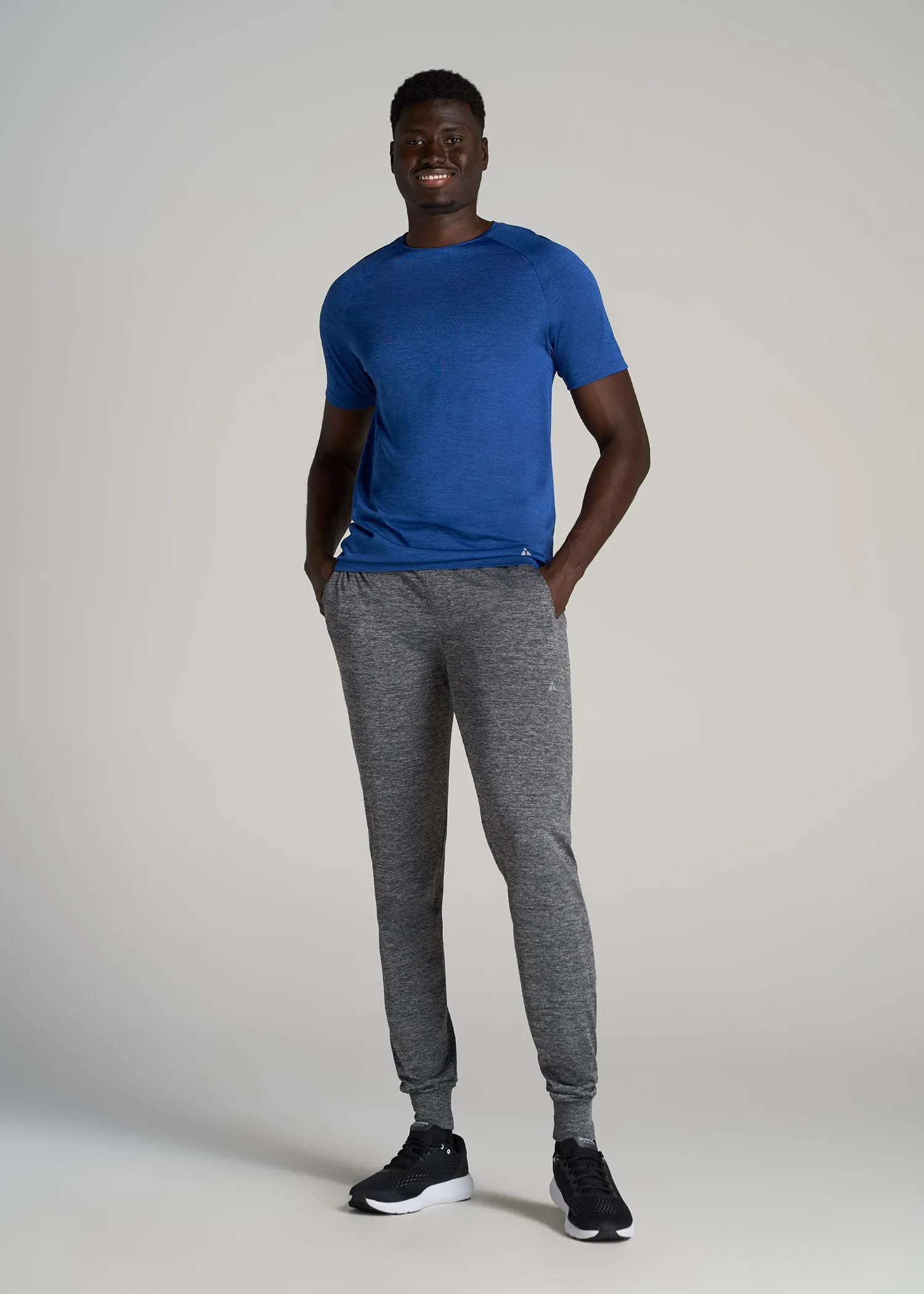 A.T. Performance Engineered Joggers for Tall Men in Grey Mix