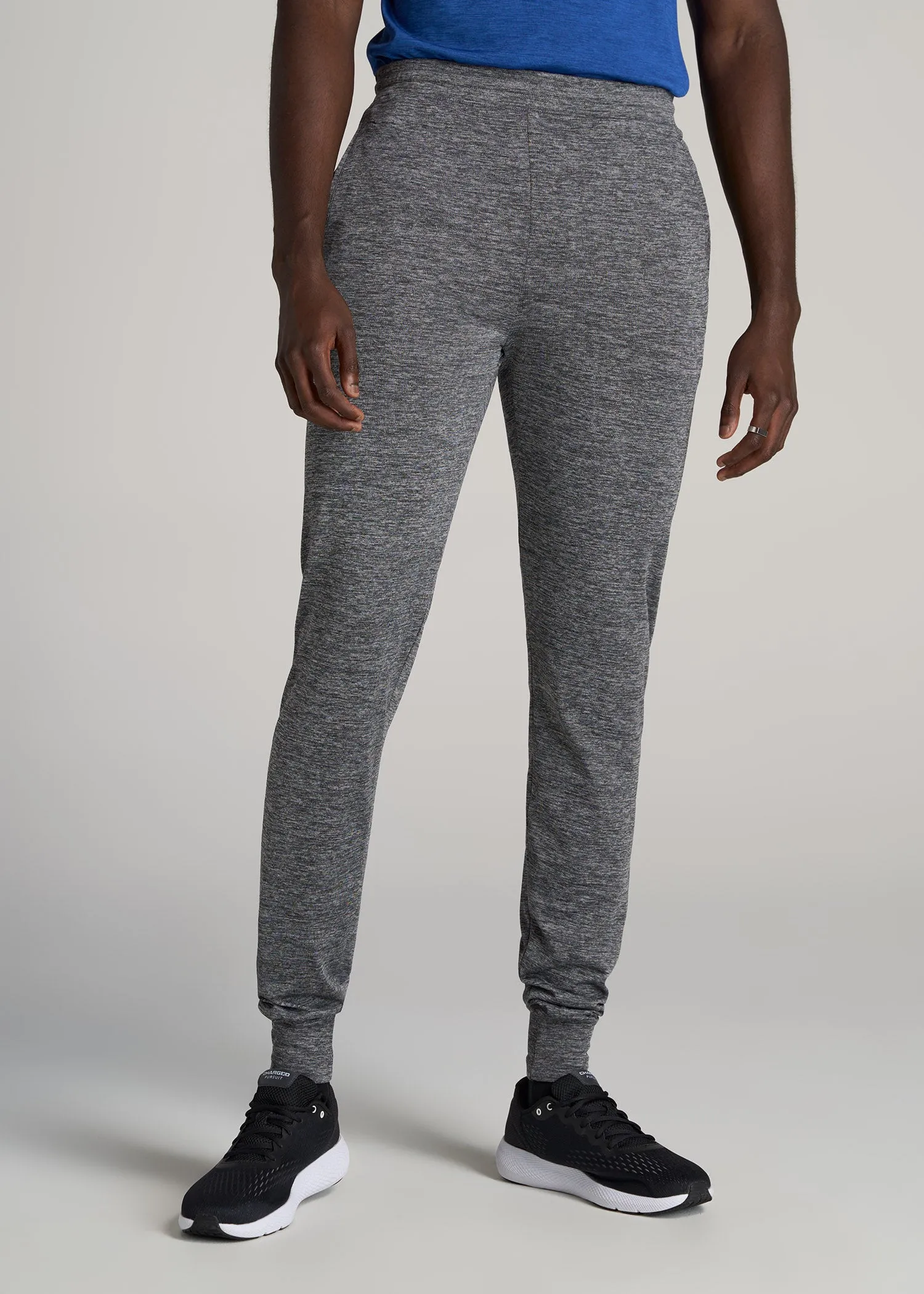 A.T. Performance Engineered Joggers for Tall Men in Grey Mix