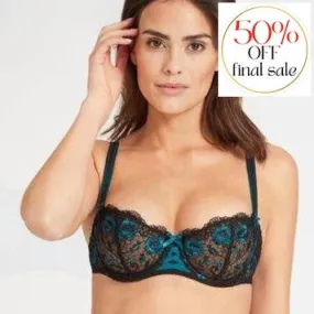 Aubade Fievre Andalouse Half -Cup Bra in Lapis-Lazuli QC14