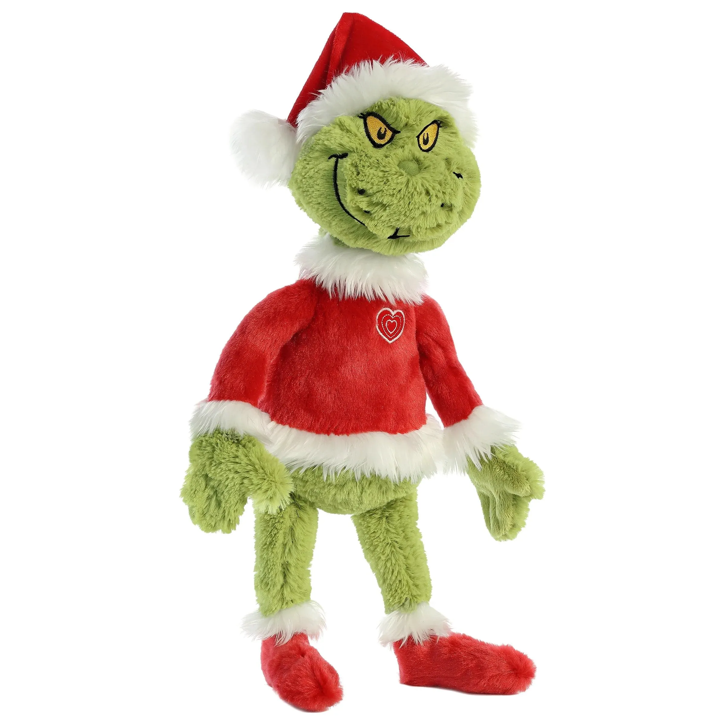 Aurora Dr. Seuss The Grinch 16" Grinch Santa Plush Toy