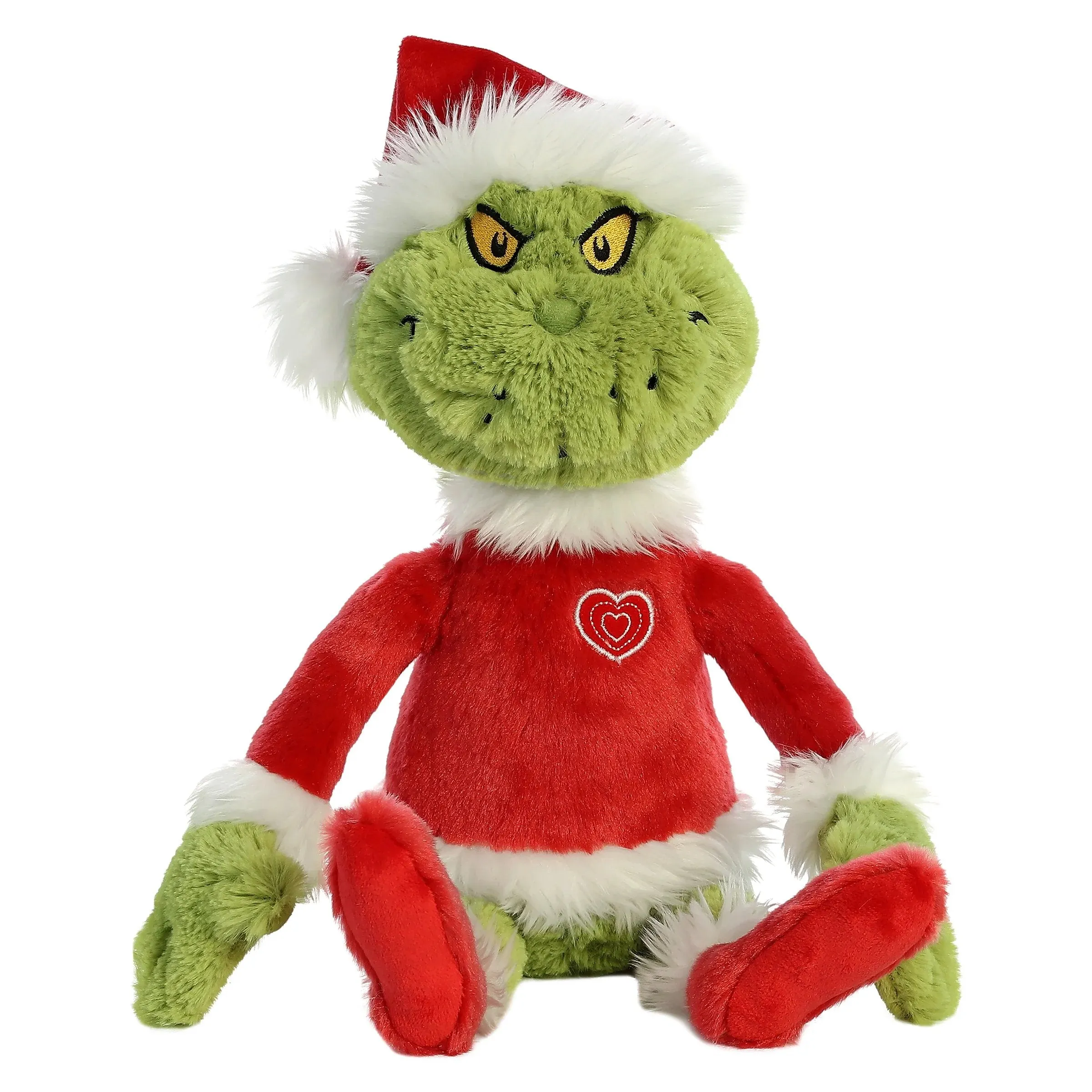 Aurora Dr. Seuss The Grinch 16" Grinch Santa Plush Toy