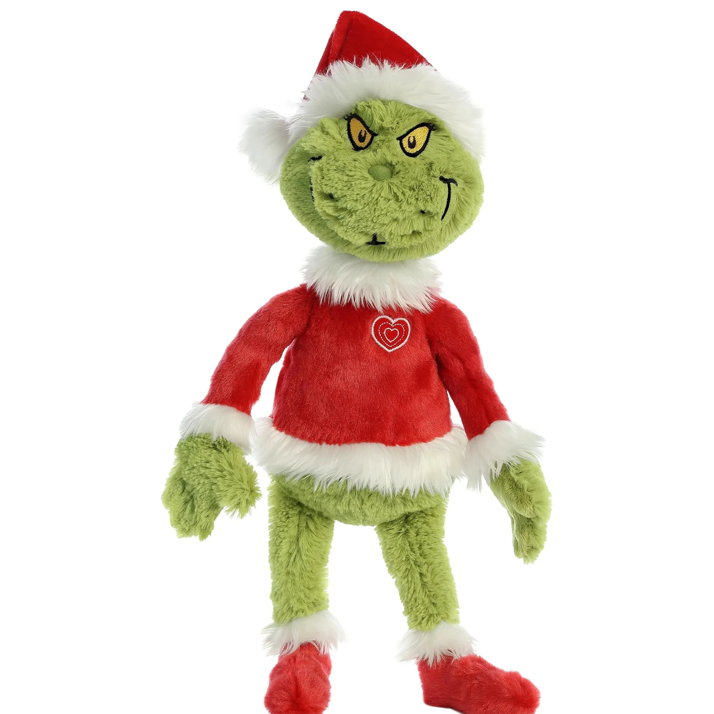 Aurora Dr. Seuss The Grinch 16" Grinch Santa Plush Toy