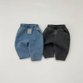 Autumn Winter Loose Baby Jeans Baby Pants Wholesale Baby Clothes