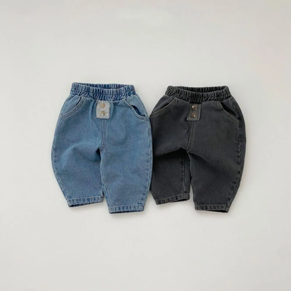 Autumn Winter Loose Baby Jeans Baby Pants Wholesale Baby Clothes