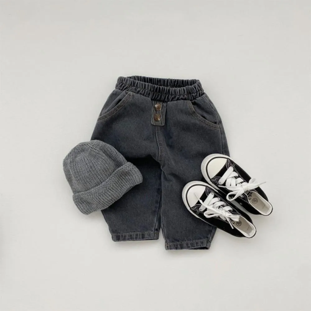 Autumn Winter Loose Baby Jeans Baby Pants Wholesale Baby Clothes