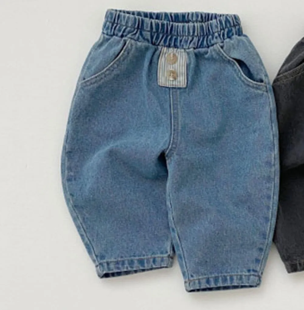 Autumn Winter Loose Baby Jeans Baby Pants Wholesale Baby Clothes