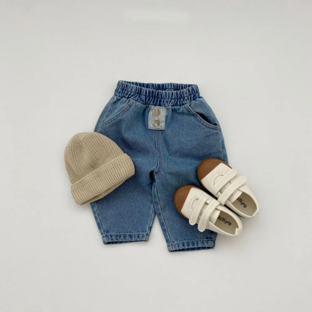 Autumn Winter Loose Baby Jeans Baby Pants Wholesale Baby Clothes