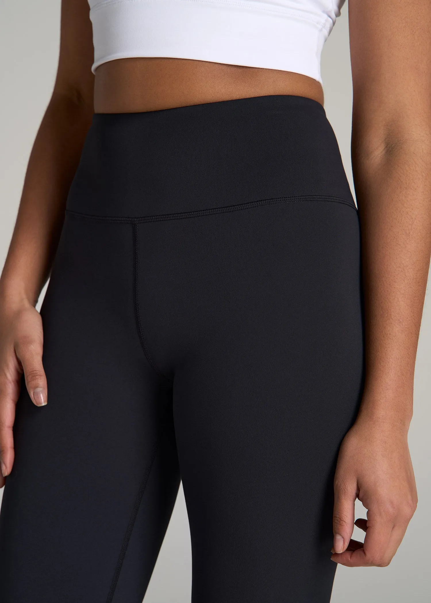 Balance Straight Leg Leggings for Tall Women in Black