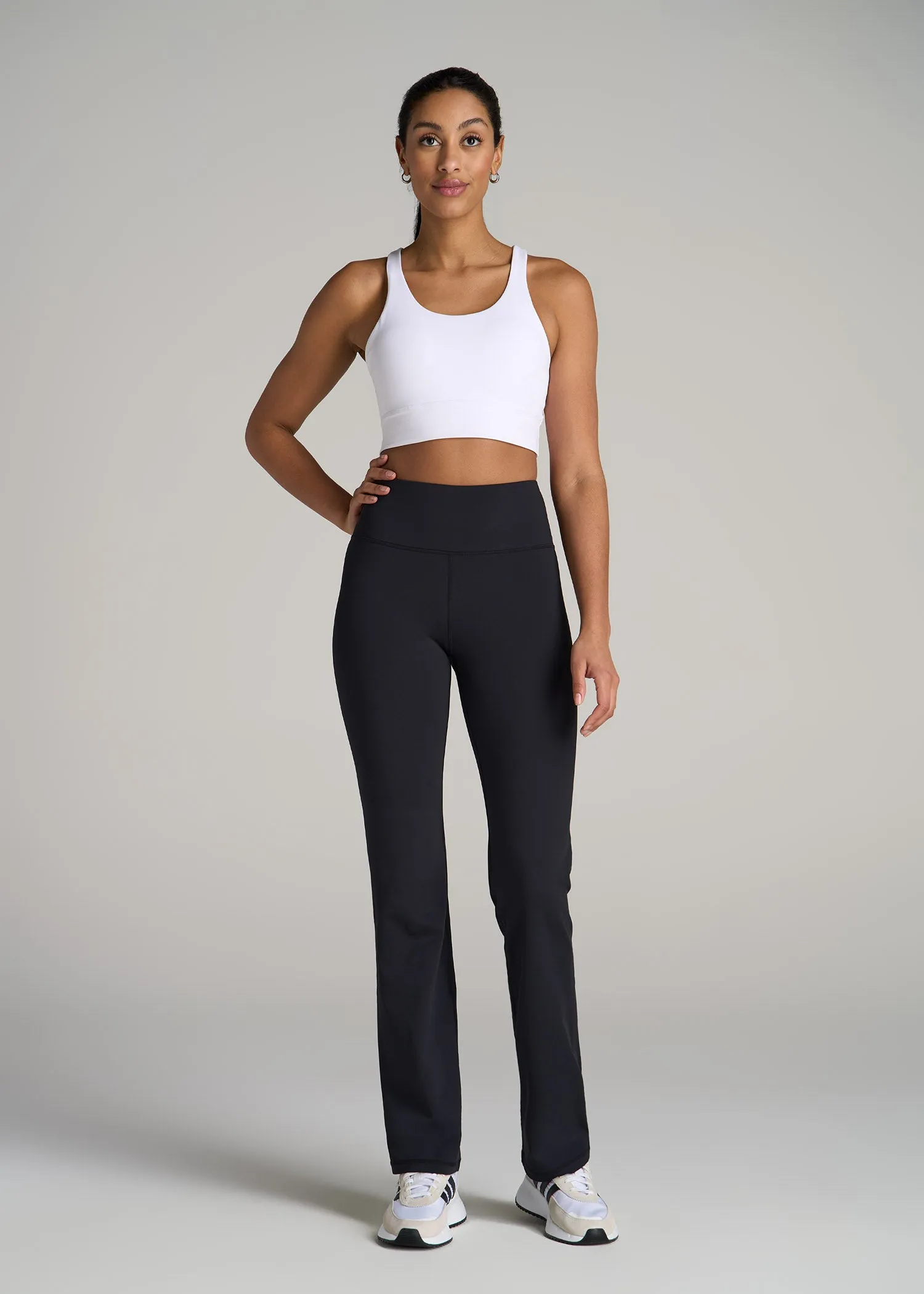 Balance Straight Leg Leggings for Tall Women in Black