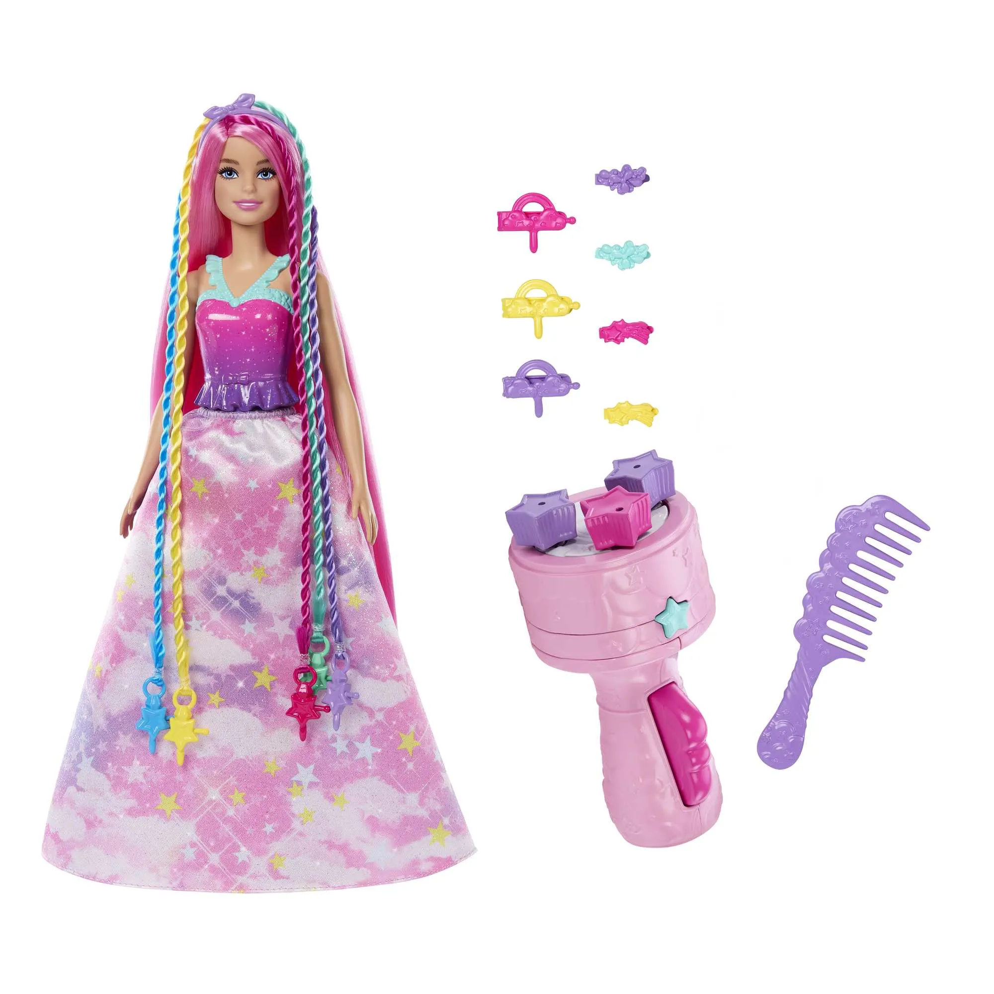 Barbie Dreamtopia Twist 'n Style Doll And Hairstyling Accessories Including Twisting Tool