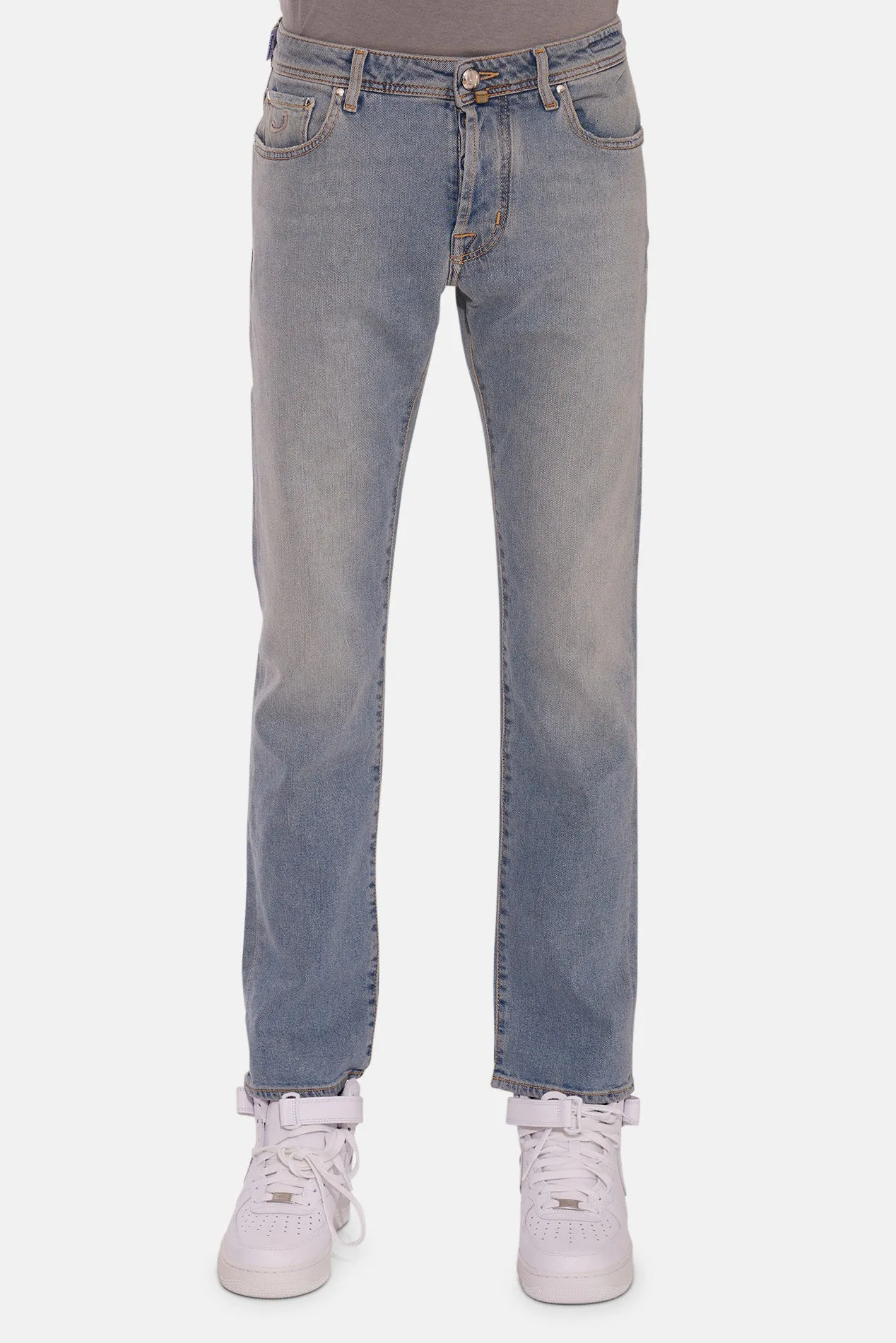 Bard Slim Fit Denim Light Blue w/ Biege Patch