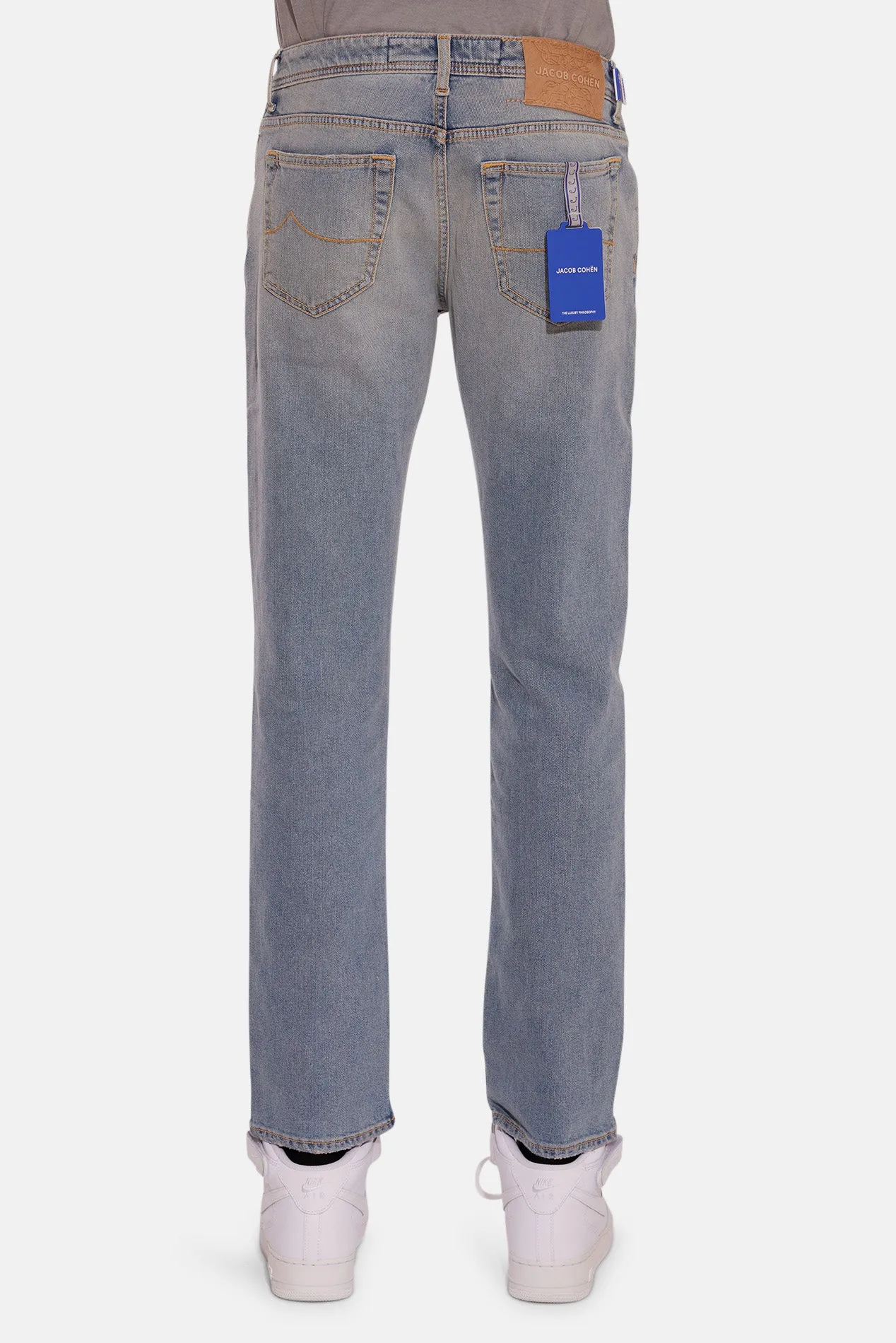 Bard Slim Fit Denim Light Blue w/ Biege Patch