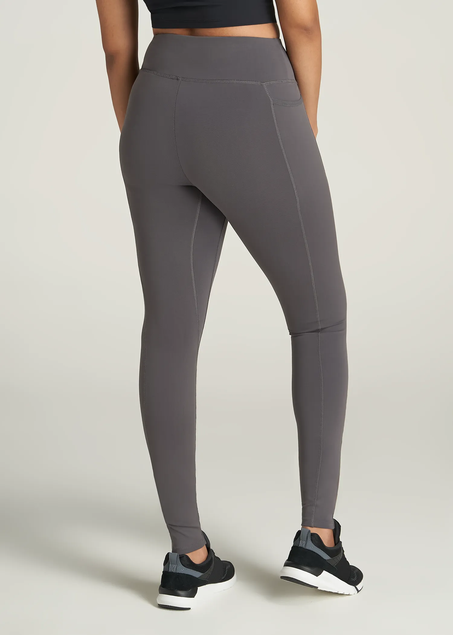 Bella Outer-Pocket Tall Women's Legging in Charcoal