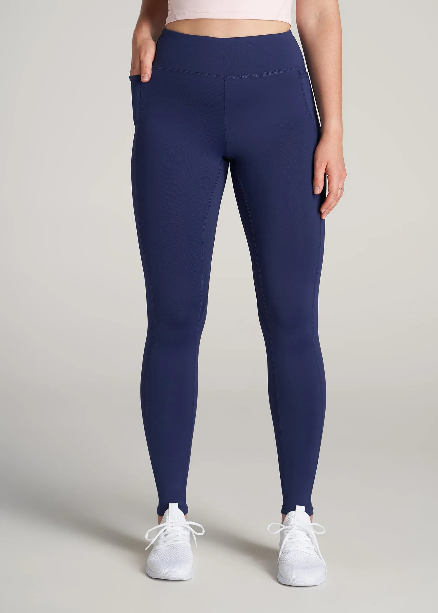 Bella Outer-Pocket Tall Women's Legging in Midnight Blue