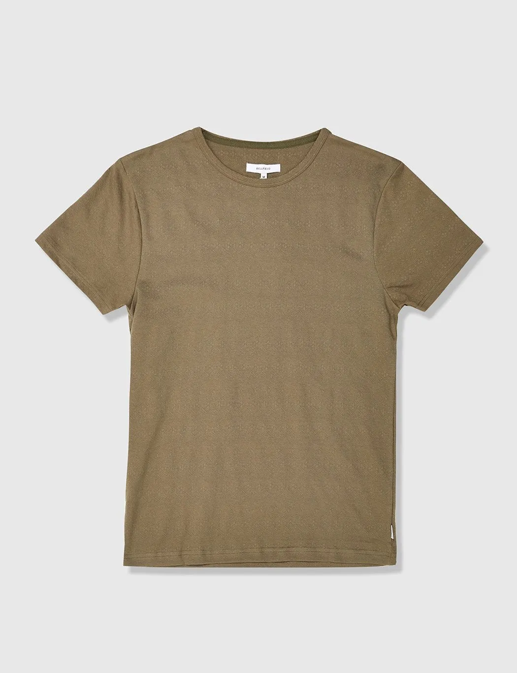 Bellfield Sorrento Jacquard T-Shirt - Khaki