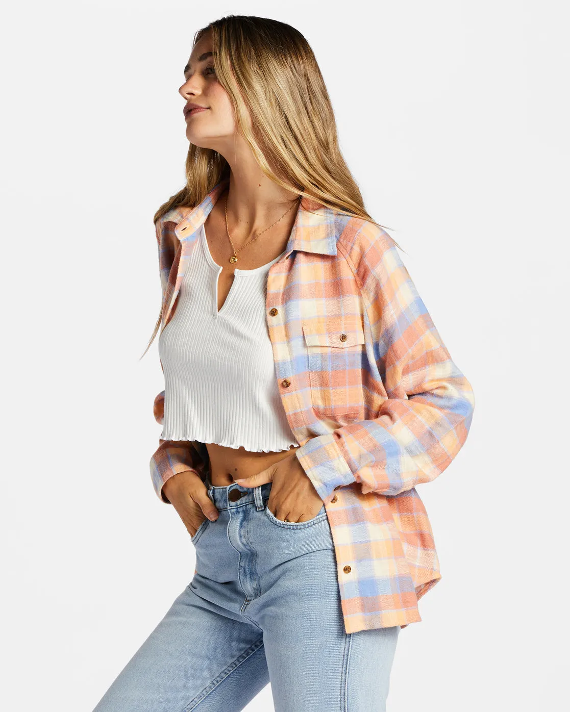 Best Time Long Sleeve Shirt - Rose Dawn