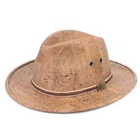 Black and Brown Tobacco-Toned Cork Cowboy Hat, 22.8 Inches (58 cm) Interior  L-1071