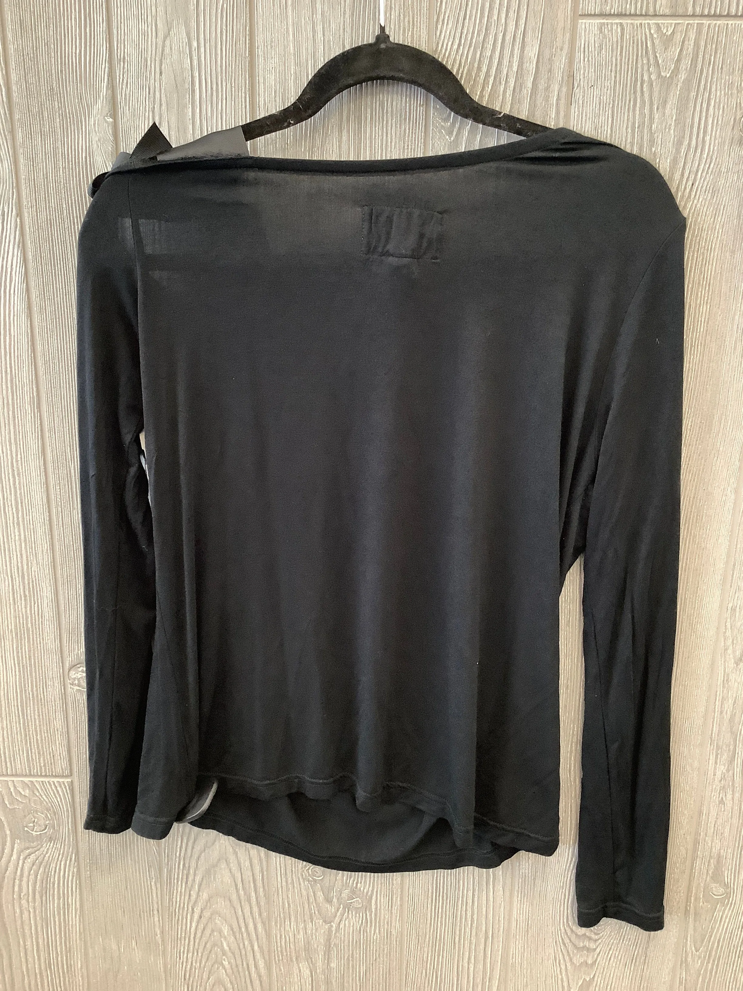 Black Top Long Sleeve Clothes Mentor, Size M