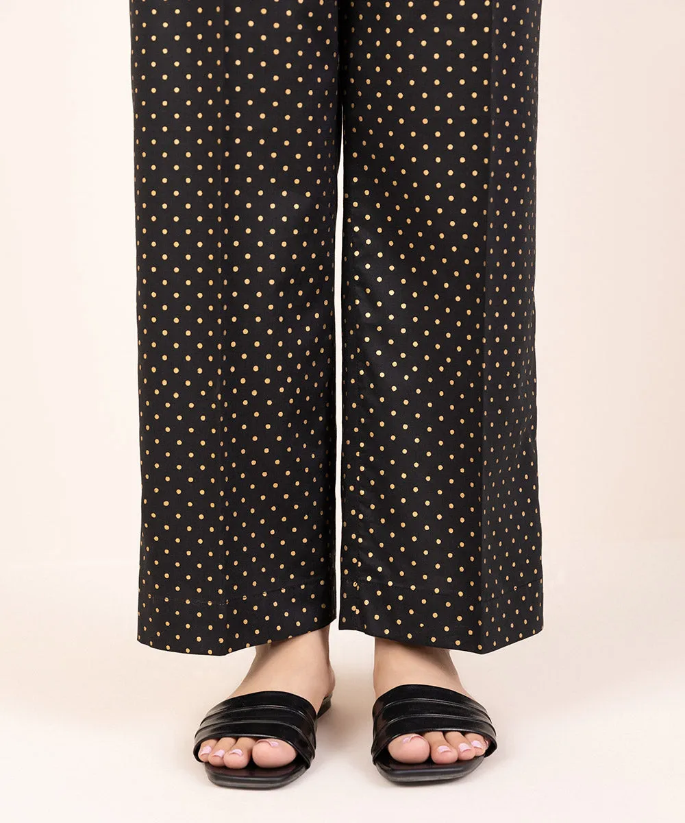 Block Printed Straight Pants