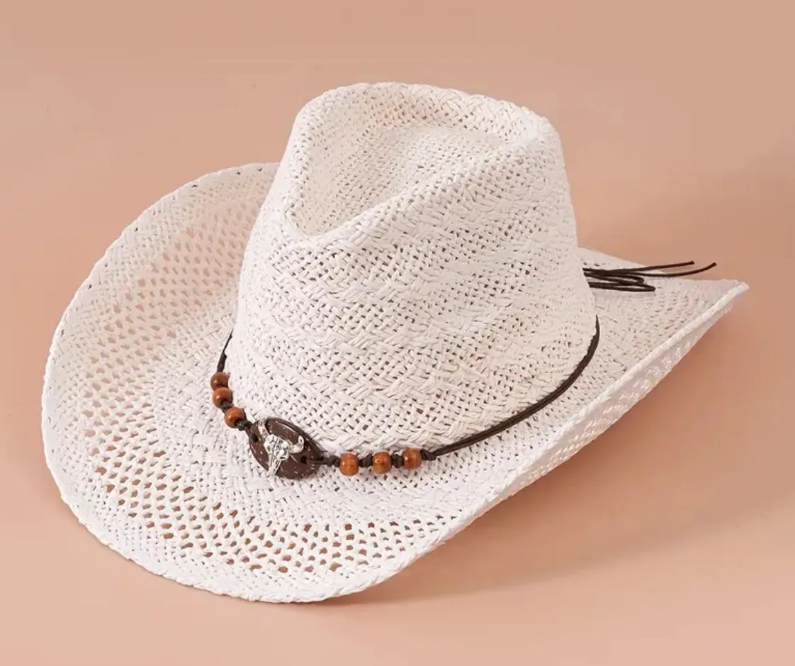 Bohemian Western Style Cowboy-Cowgirl Straw Hat