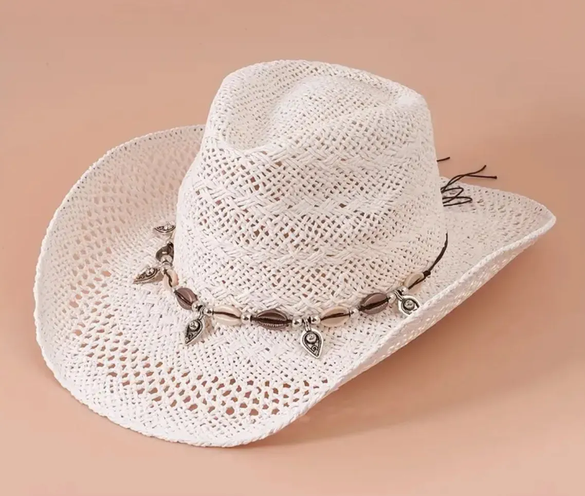 Bohemian Western Style Cowboy-Cowgirl Straw Hat