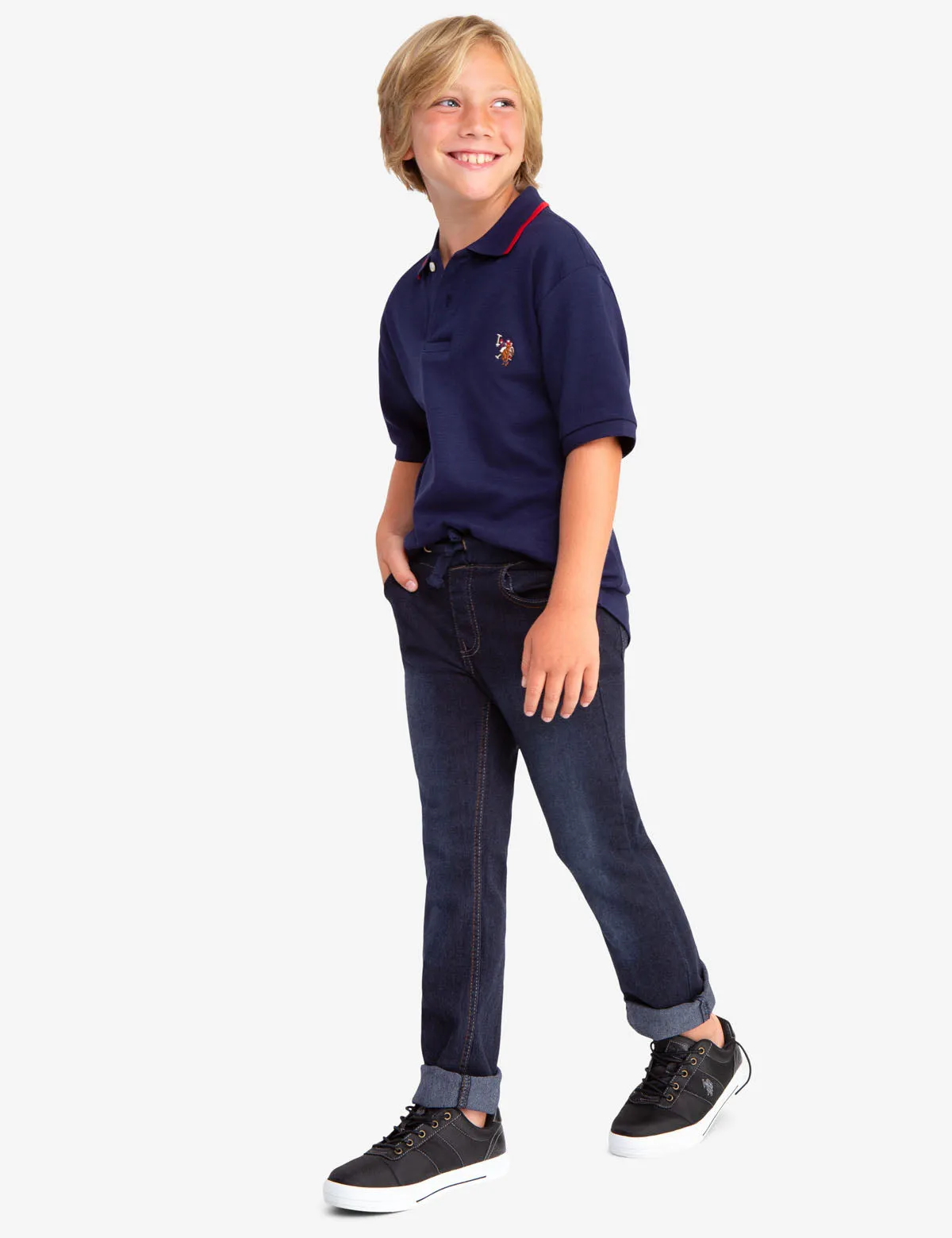 BOYS INTERLOCK POLO SHIRT