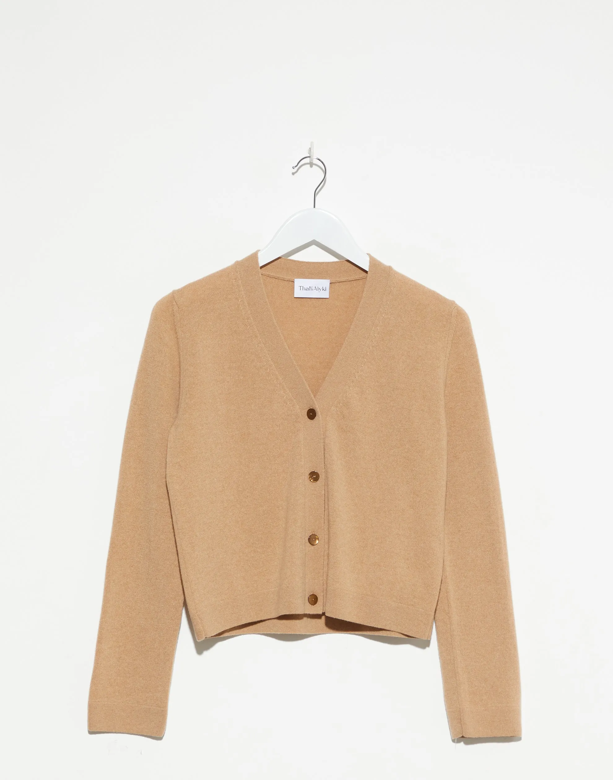 Camel Cashmere Patsy Cardigan