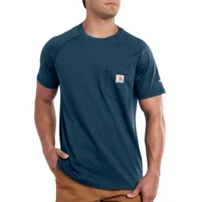 Carhartt Men's Force® Delmont Short Sleeve T-Shirt_Light Huron Heather