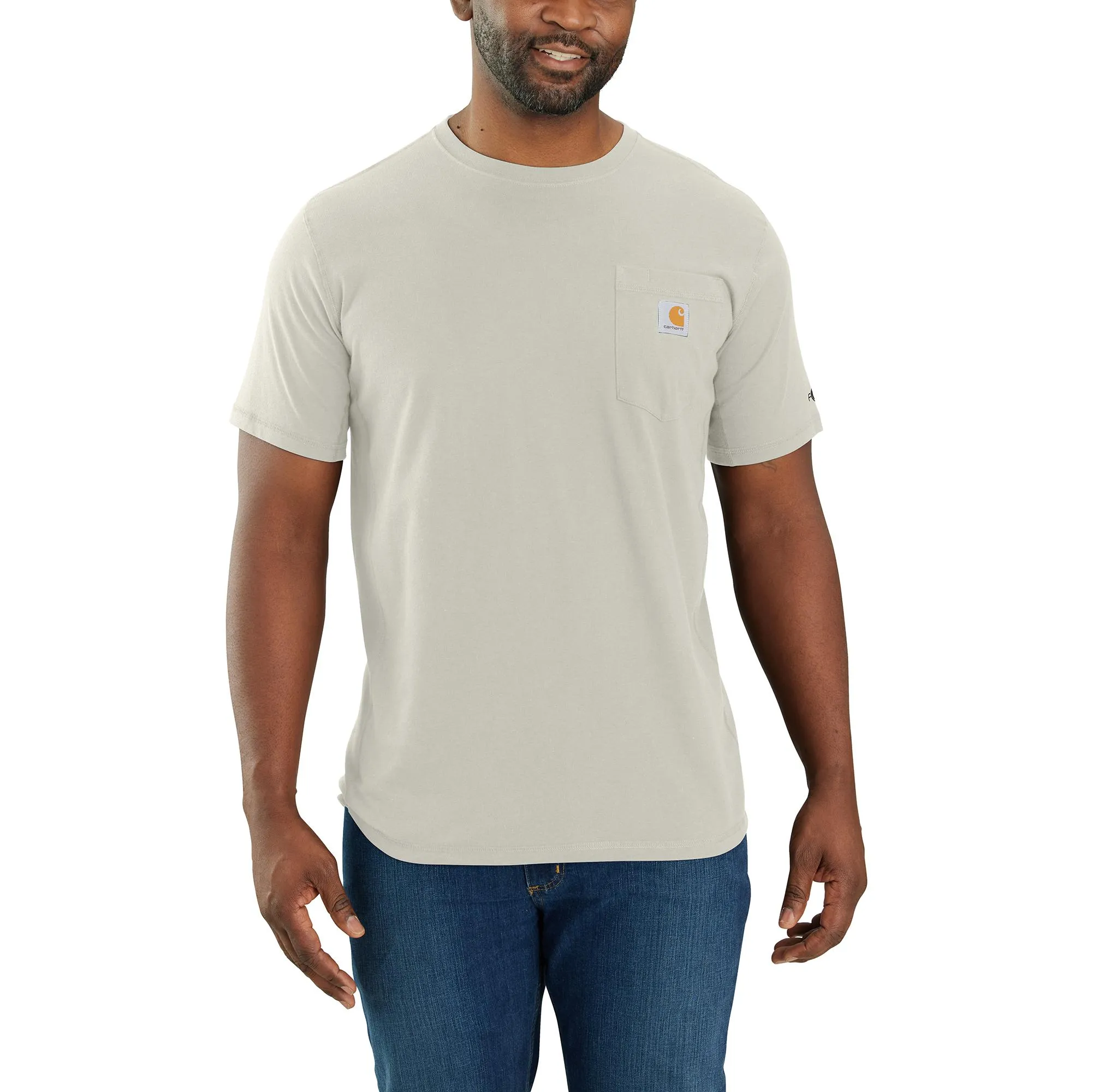 Carhartt Men's Force® Relaxed Fit Midweight Short Sleeve Pocket Tee_Malt