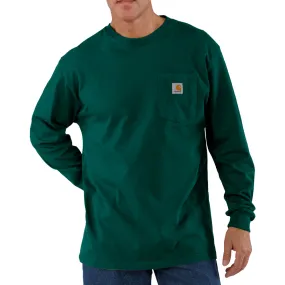 Carhartt Men's Long Sleeve Pocket T-Shirt_Hunter Green