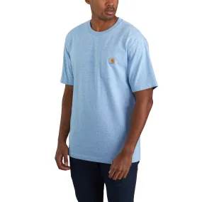 Carhartt Men's Short Sleeve Pocket T-Shirt_Powder Blue Nep