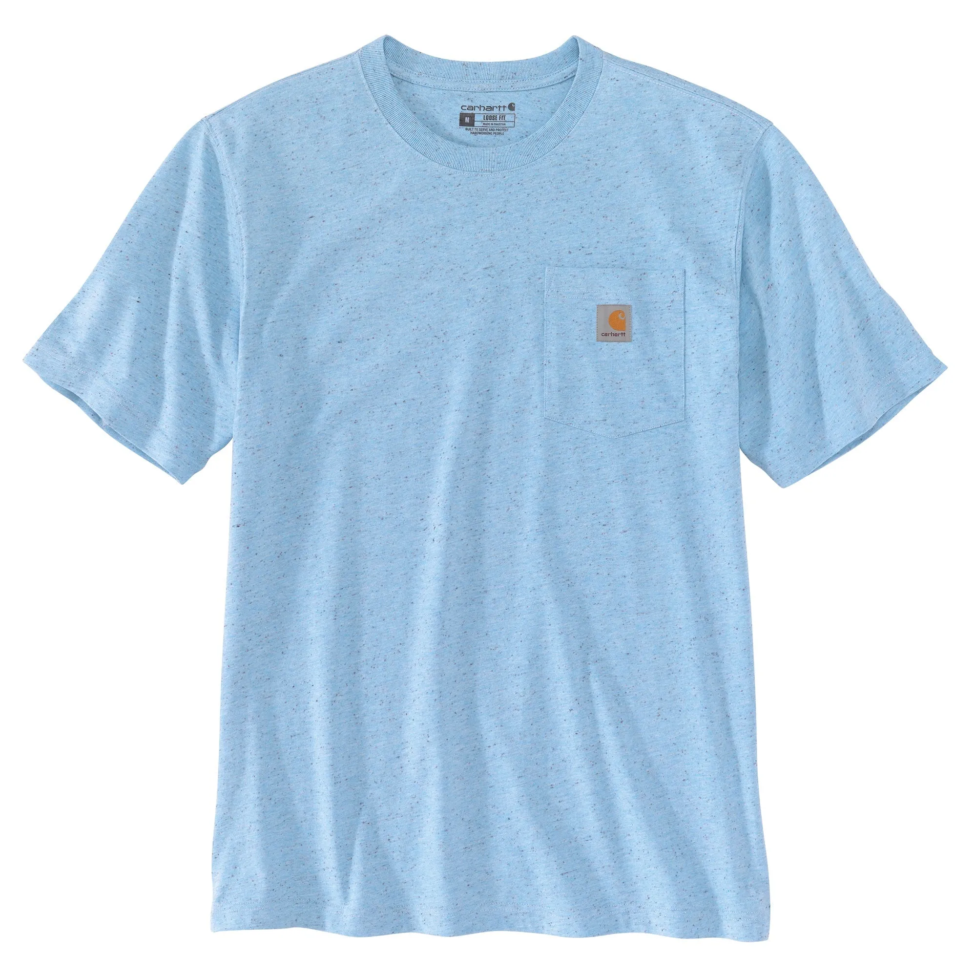 Carhartt Men's Short Sleeve Pocket T-Shirt_Powder Blue Nep