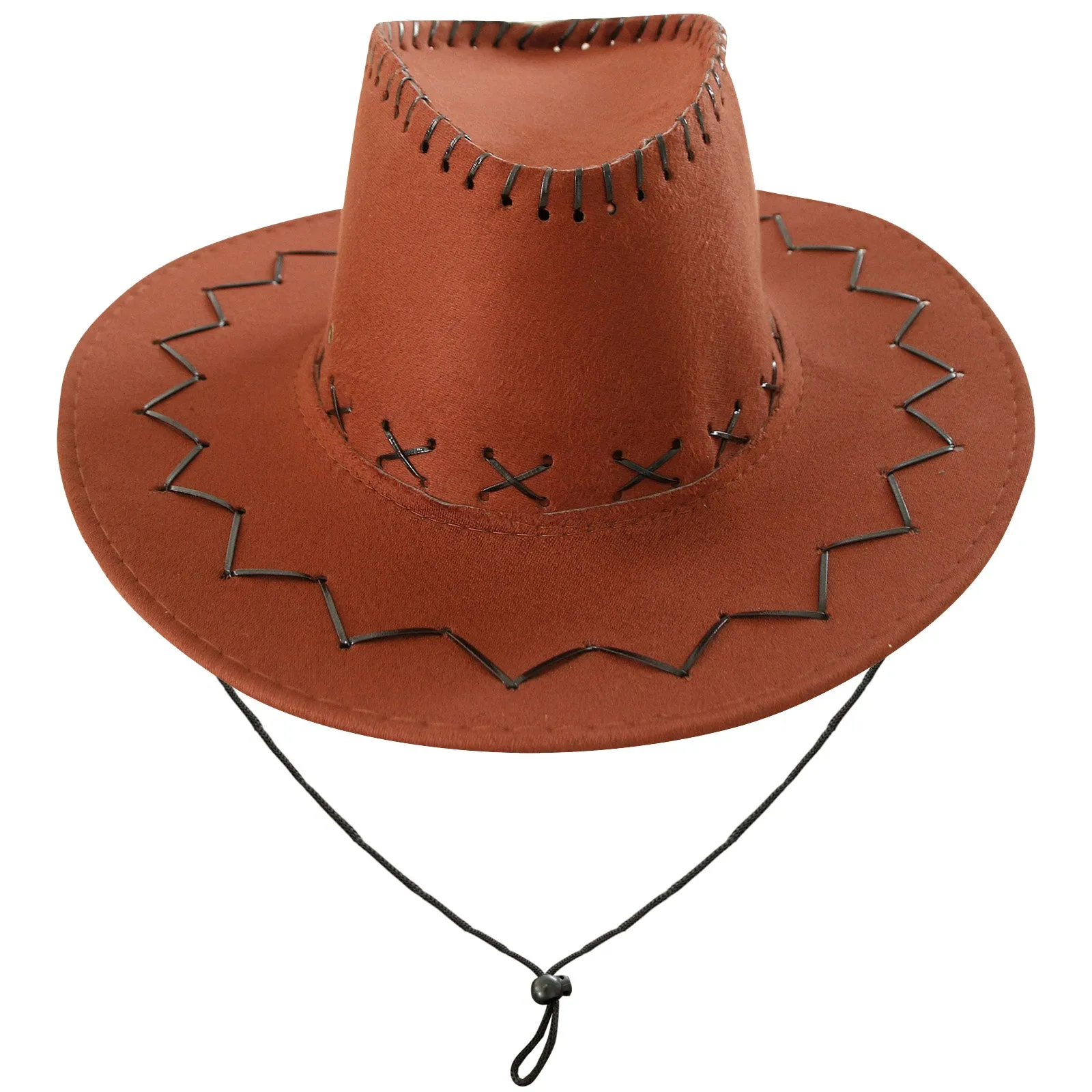 Charmian Lanzom Women Men Classic Felt Wide Brim Western Cowboy Cowgirl Hat