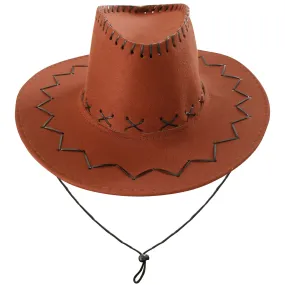 Charmian Lanzom Women Men Classic Felt Wide Brim Western Cowboy Cowgirl Hat