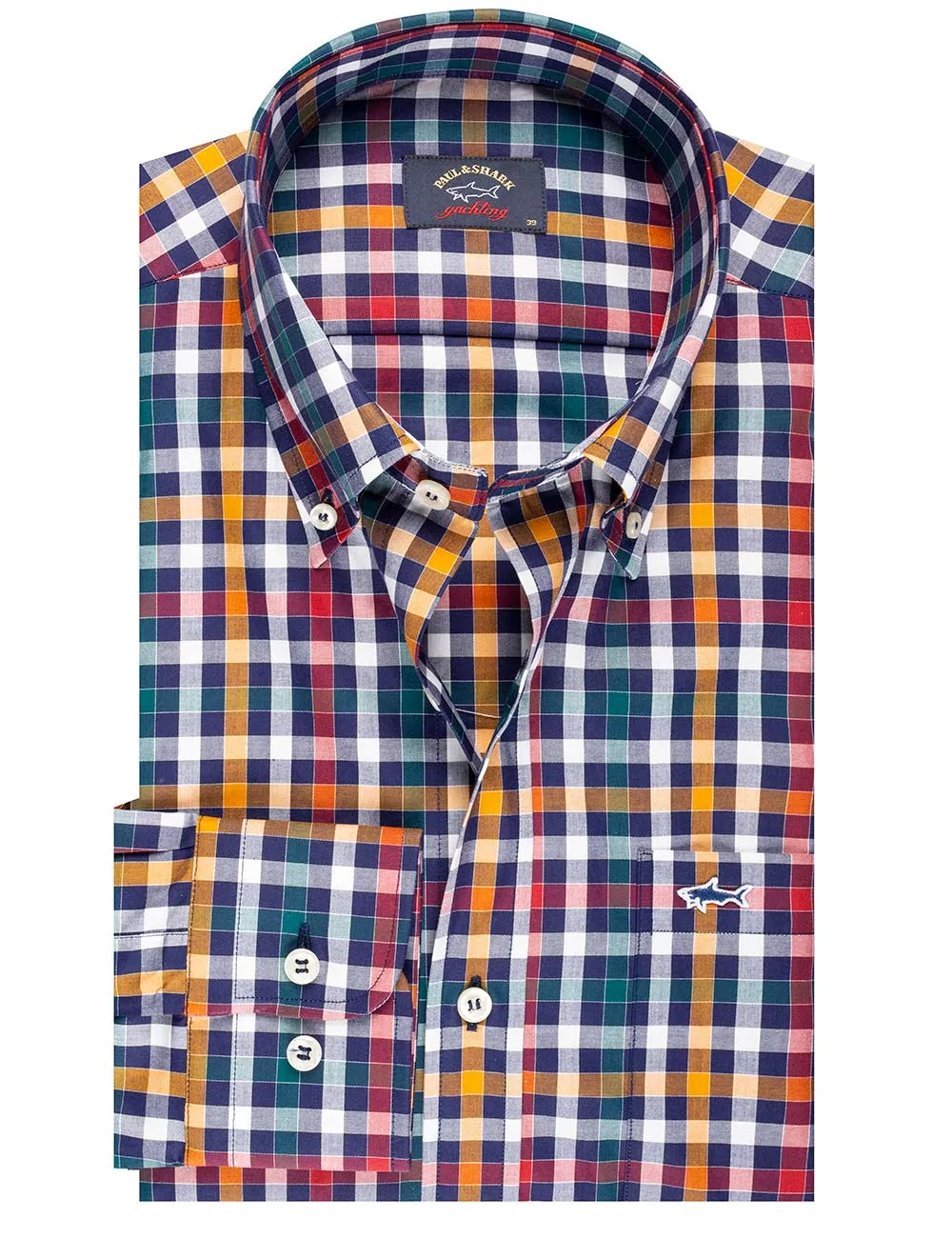 Check Button Down Shirt Multi