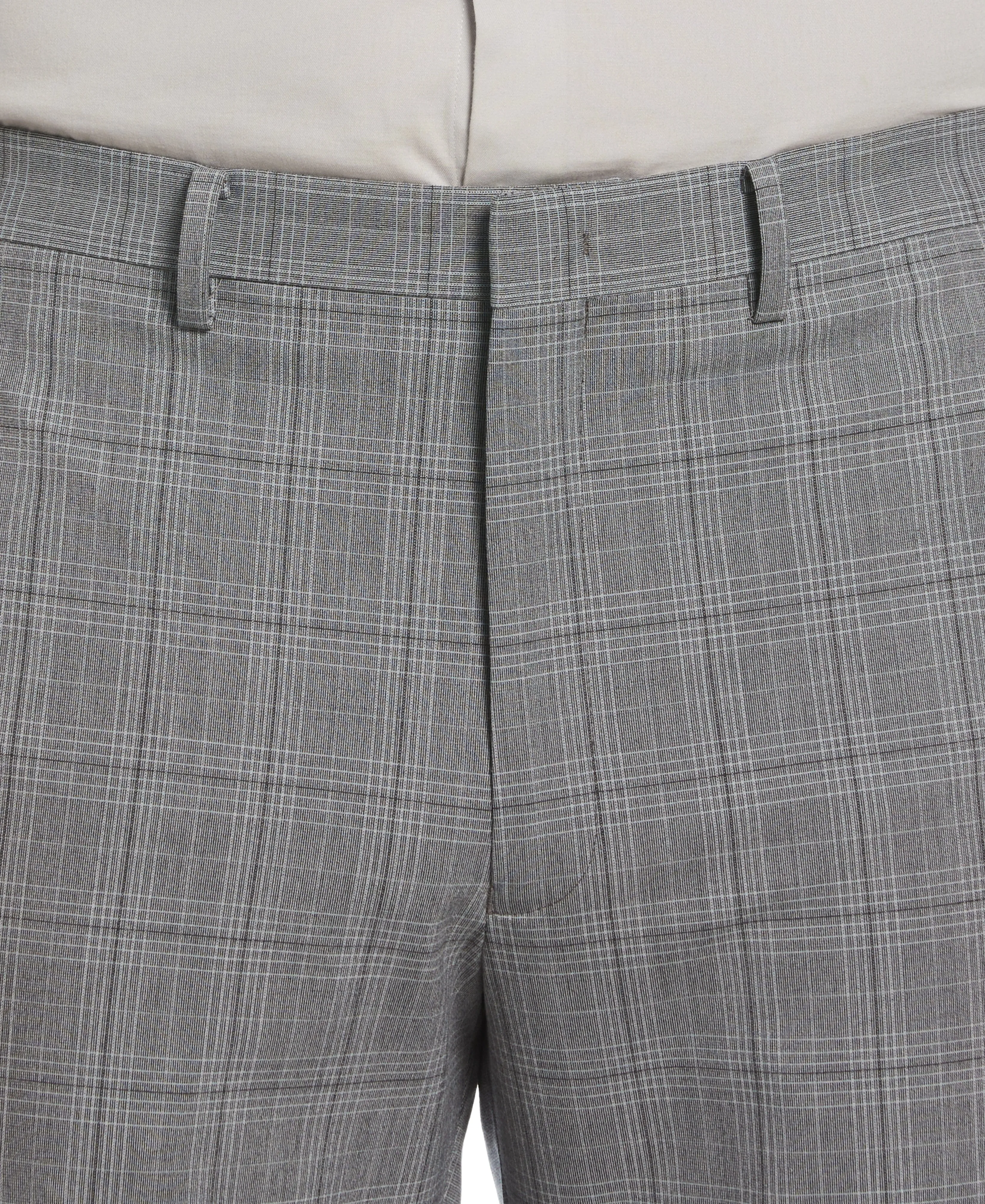 Classic Fit Stretch Plaid Suit Pant