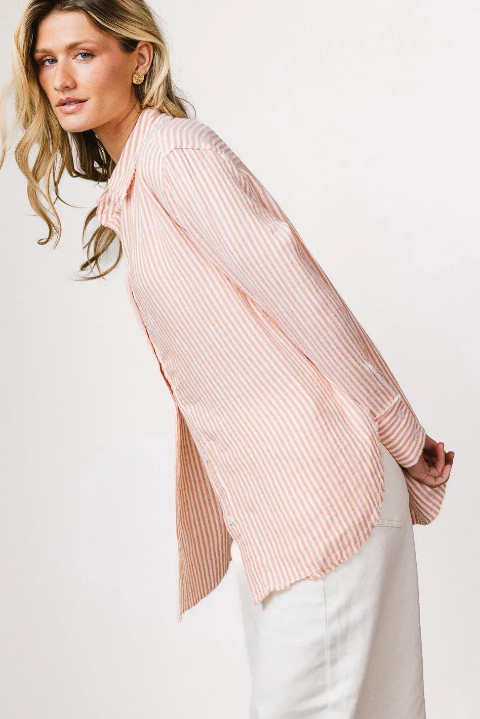 Clementine Striped Button Up - FINAL SALE