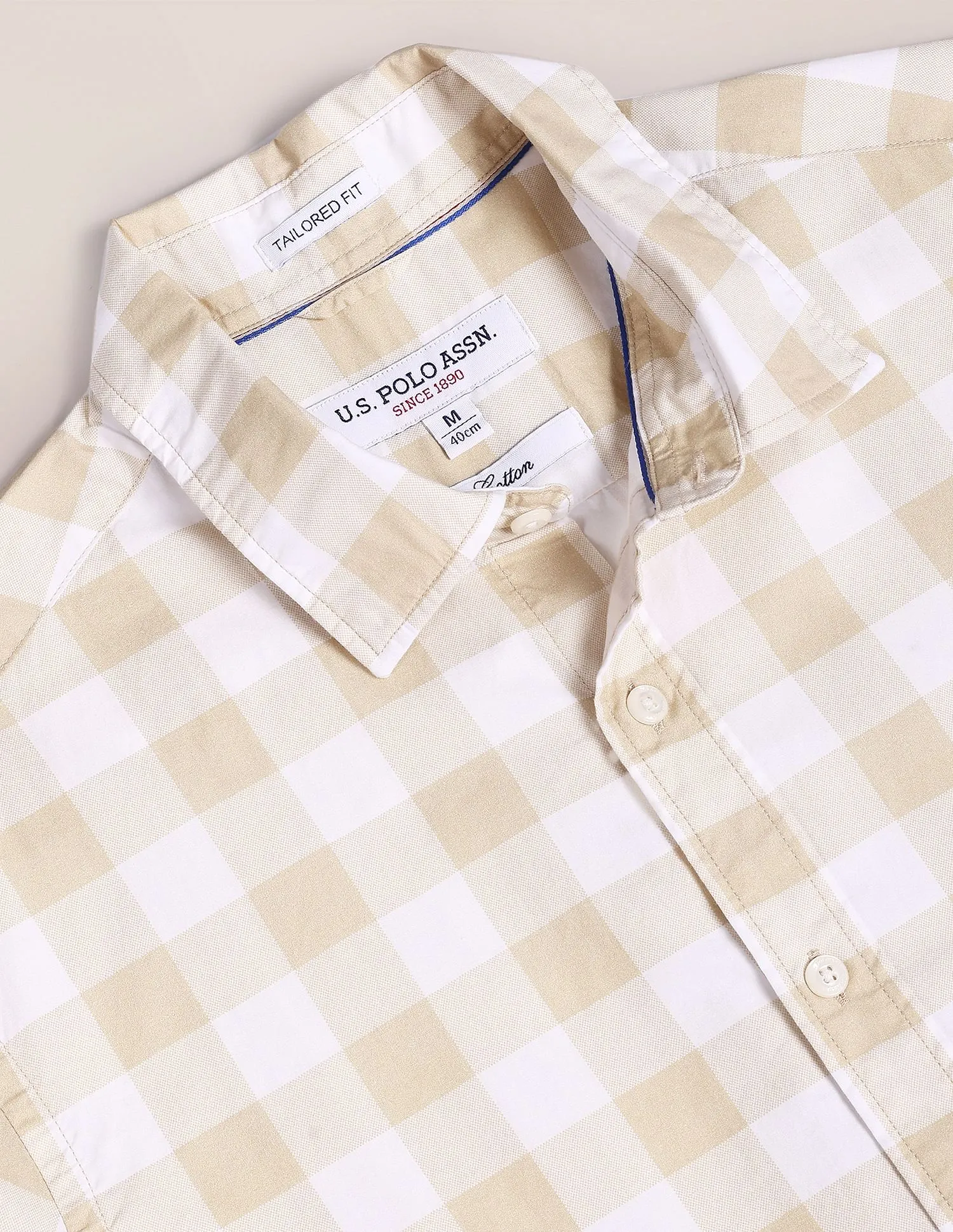 Cotton Check Casual Shirt